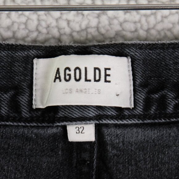 Agolde 90’s Jeans in Dark Grey - Women’s 32 - Picture 10 of 12